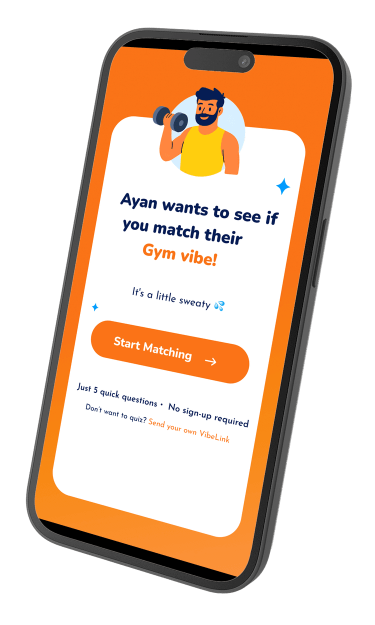 VibeLink App Mockup